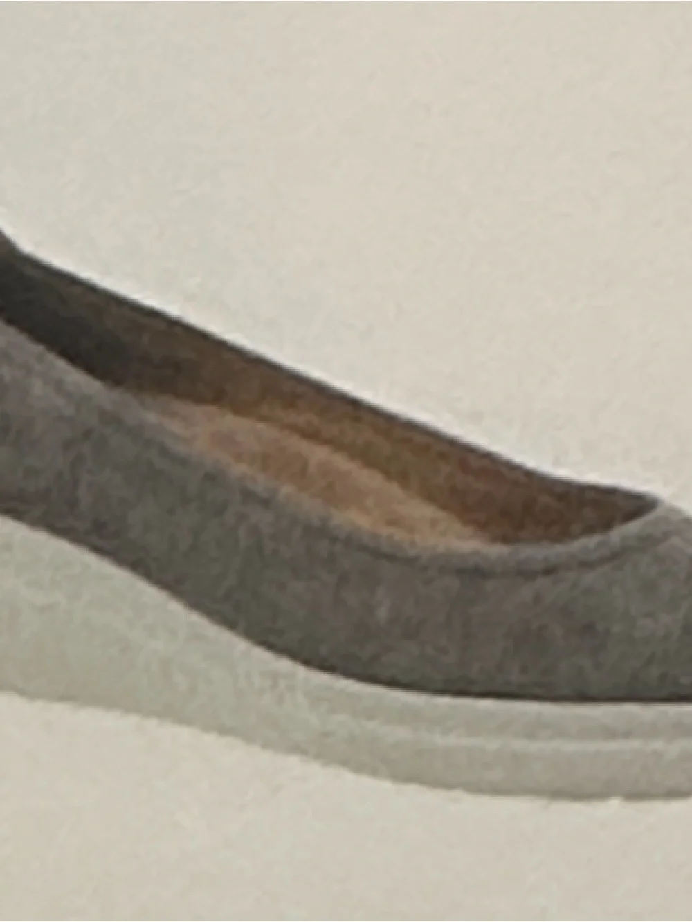 Naturalizer Gray Low Wedge Slip-On Flats